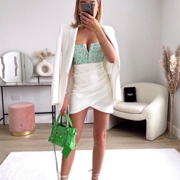 🚫SOLD🚫NWT ZARA poplin corset top sz XS - Picture 3 of 16